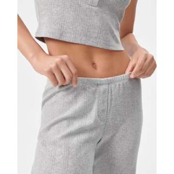Florence by millsWomensCozy Crush Sweet Pointelle PantHeather GreyMedium