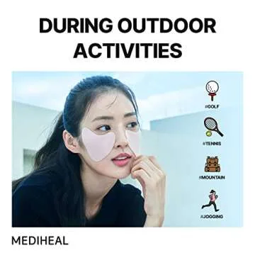 Mediheal Golf Outdoor Wide Protection Sun Patch (4 Sets) for UV Care - Soothing Moisture Sun Patch for Sensitive Skin