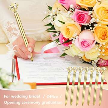 Elegant Leinuosen Diamond Pens - 50 Pcs Bulk Set