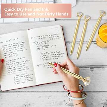 Elegant Leinuosen Diamond Pens - 50 Pcs Bulk Set