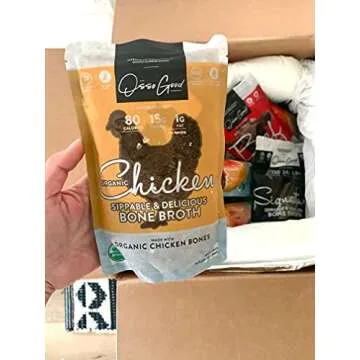Osso Good Chicken Bone Broth, 6 - 16 Ounce Pouches, High in Protein & Collagen, Ships Frozen, Pack of 6