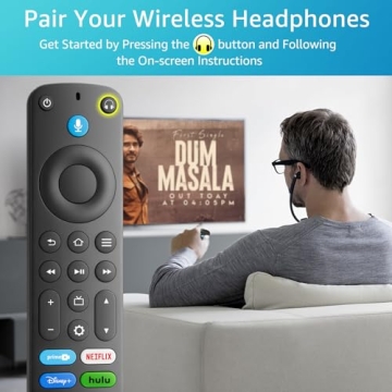 Voice Remote for TV Stick/Cube - Compatible with Insignia, Toshiba & Pioneer