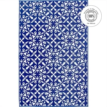 Fab Habitat Outdoor Rug - Waterproof, Eco-Friendly, Stylish