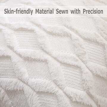 Soft Plush 18x18 Faux Wool Pillow Covers Pack of 2