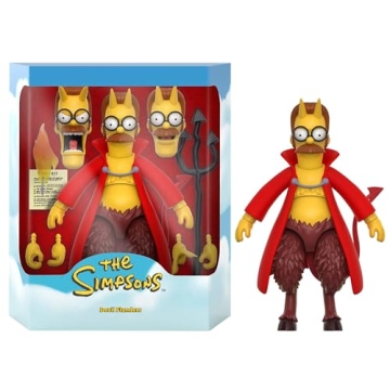 Super7 ULTIMATES! The Simpsons Devil Flanders - 7" The Simpsons Action Figure with Accessories Class...