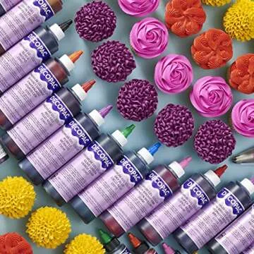 DecoPac Premium Gel Food Coloring | Neon Bright Orange Food Coloring For Baking | 8oz | Color Buttercream, Fondant, Frosting & Piping Gel, Food Safe, Highly Concentrated Gel, 8 oz - Neon Bright Orange