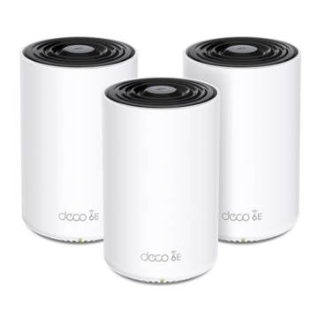 Transform Your Home Wi-Fi with TP-Link Deco AXE4900 Tri-Band Mesh WiFi 6E System | Unmatched 4.9 Gbp...