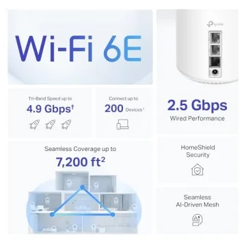 TP-Link Deco AXE4900 Tri-Band WiFi 6E Mesh System