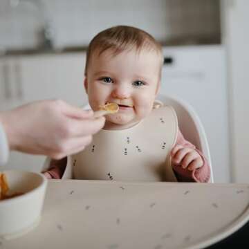 mushie Silicone Placemat for Kids | BPA-Free Non-Slip Design (Bees)