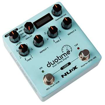 NUX Duotime Stereo Delay Pedal - Versatile Delay Effects with True Stereo Engine