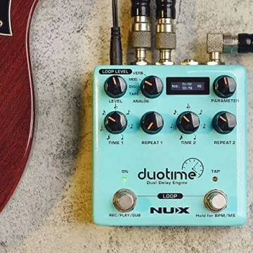 NUX Duotime Stereo Delay Pedal with 5 Delay Types