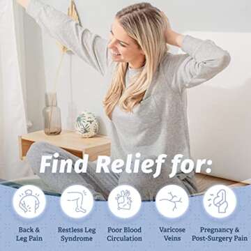 Abco Tech 8in Leg Elevation Pillow with Memory Foam Top - Elevating Leg Rest to Reduce Swelling, Back, Hip, and Knee Pain - Leg Support Pillow to Elevate Feet While Sleeping, Reading - Washable Cover