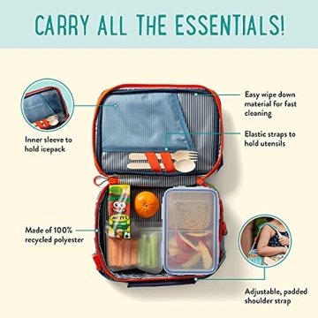 Durable PlanetBox Insulated Lunch Bag for Kids and Adults