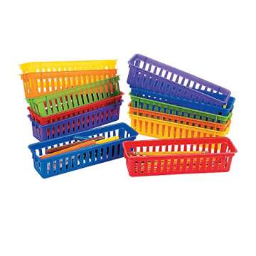 Fun Express Classroom Pencil/Marker Basket - 12 Pieces - Educational And Learning Activities For Kid...