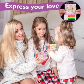 Unicorn Valentines Day Craft Kits for Kids - 24 Pack