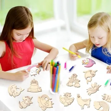 Unicorn Valentines Day Craft Kits for Kids - 24 Pack