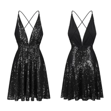 Stunning R.Vivimos Sequin Dress for Parties and Events