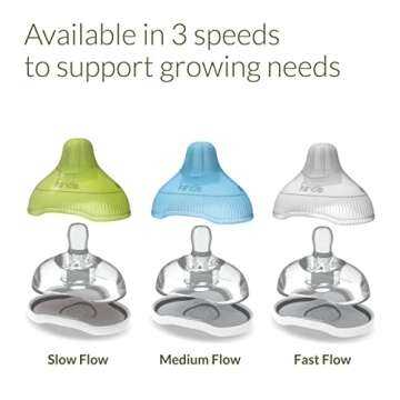 Kiinde Twist Active Latch Nipples for Breast Milk or Formula Feeding - Slow Flow (2 Pack)