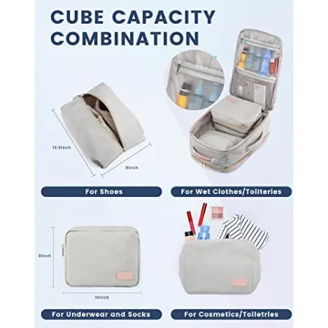 LOVEVOOK 40L Waterproof Carry-On Travel Backpack