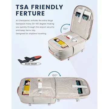 LOVEVOOK 40L Waterproof Carry-On Travel Backpack