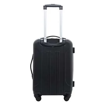 Travelers Club Chicago Hardside Expandable Spinner Luggage, Black, 5 Piece Set