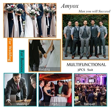 Stylish 4-Piece Slim Fit Suit for Weddings & Events