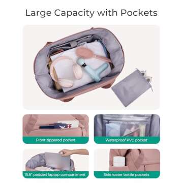 Stylish BAGSMART Gym Bag for Women - Perfect for Travel