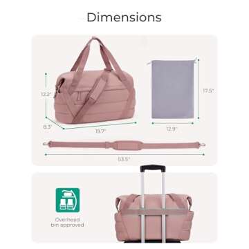 Stylish BAGSMART Gym Bag for Women - Perfect for Travel