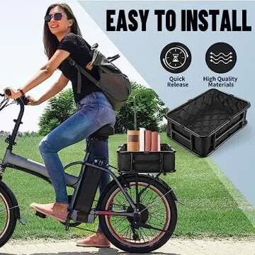 RAYMACE Bike Basket Liner & Cargo Net, Reusable Thickened Lining Bicycle Basket Accessory Fits Most Bikes and E-Bike Baskets