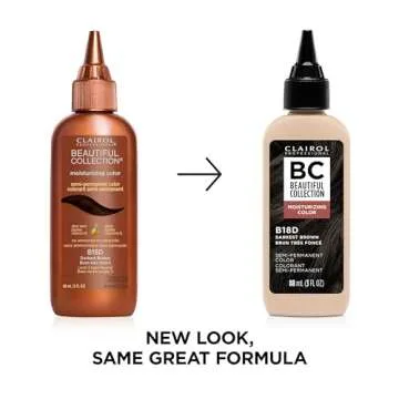 Clairol Professional Beautiful Collection Hair Color, 18D Darkest Brown, 3 oz. - Packaging May Vary