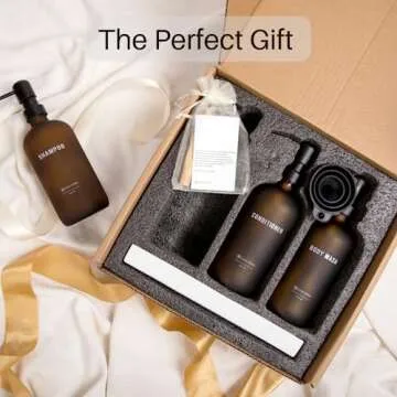 Elegant Refillable Shampoo Dispenser Set for Modern Bathrooms