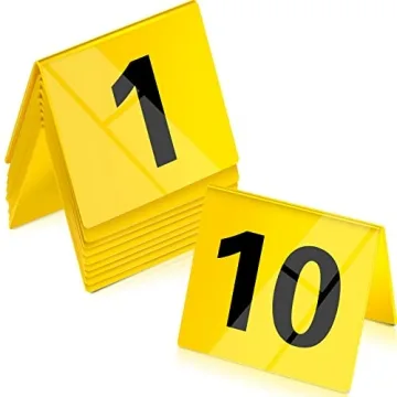 10 Pcs Evidence Markers - Detective Scene Markers for Murder Mystery & Halloween Parties
