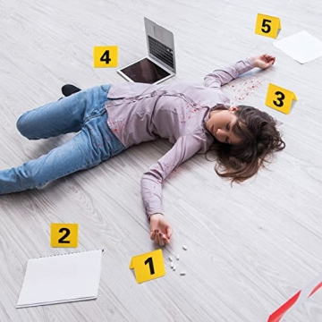 10 Pcs Detective Scene Markers for Murder Mystery Parties