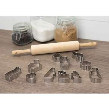 Nativity Story Set of 12 Stainless Steel Cookie Cutter Set