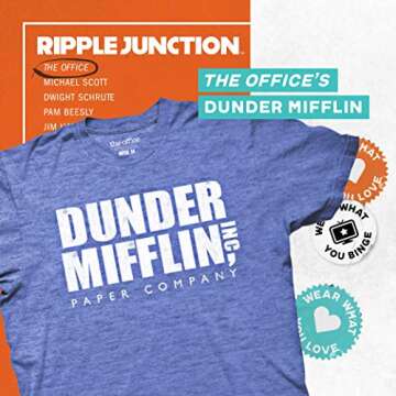 Ripple Junction The Office Men's Short Sleeve T-Shirt - Classic Dunder Mifflin Style