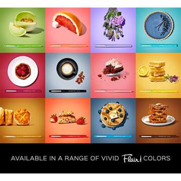 Paper Mate Flair, Scented Felt Tip Pens, Assorted Sunday Brunch Scents and Colors, 0.7mm, 12 Count