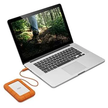LaCie Rugged 2TB Thunderbolt USB-C Portable Hard Drive (STFS2000800) (Renewed)