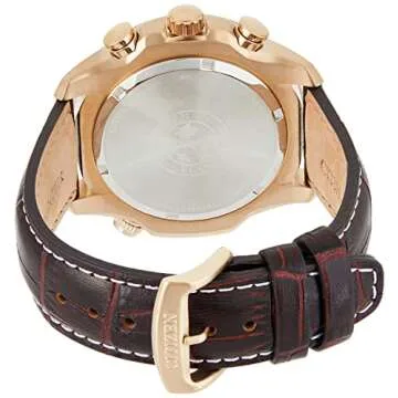 Citizen Men's Eco-Drive Weekender Brycen Chronograph Watch in Gold-tone Stainless Steel, Brown Leath...