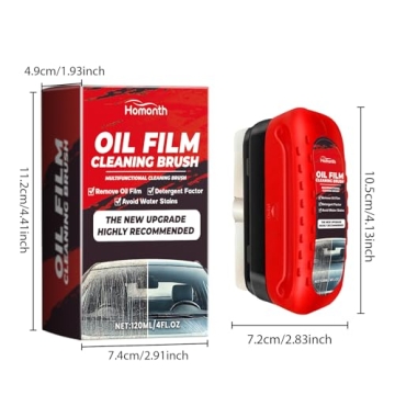 Oil Film Cleaning Brush & Glass Coating Set 2024