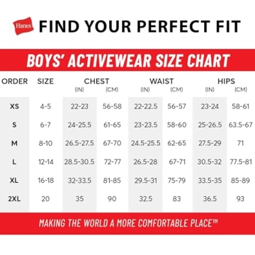 Hanes Boys' Eco Smart Black Pants - XS Size