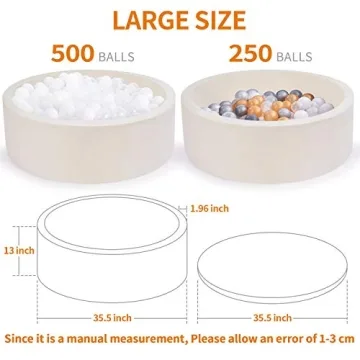 Crisschirs Kids Ball Pit - Soft Indoor Play Toy for Toddlers