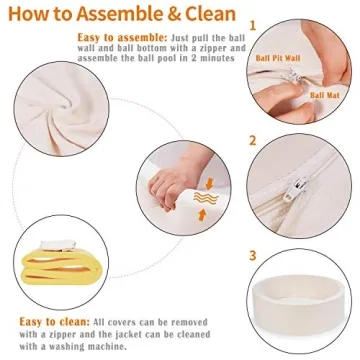 Crisschirs Kids Ball Pit - Soft Indoor Play Toy for Toddlers