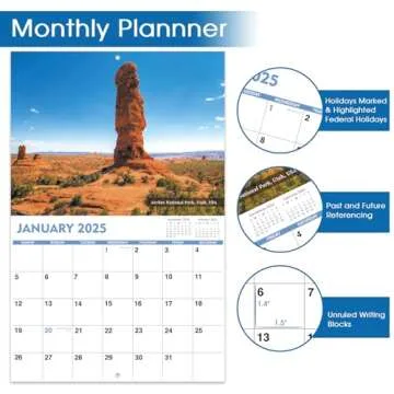 Funny 2025 Wall Calendar with Thick Paper and Humor