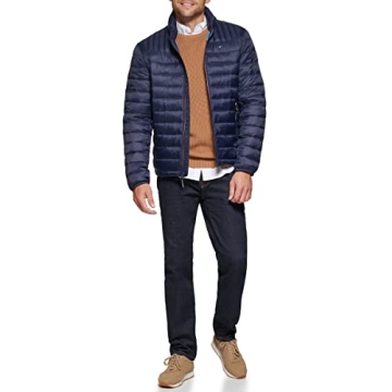 Lightweight Packable Tommy Hilfiger Puffer Jacket for Men