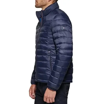 Lightweight Packable Tommy Hilfiger Puffer Jacket for Men