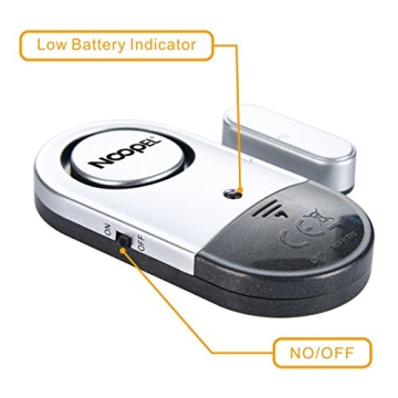 Noopel Door Window Alarm 120DB Pack for Home Security