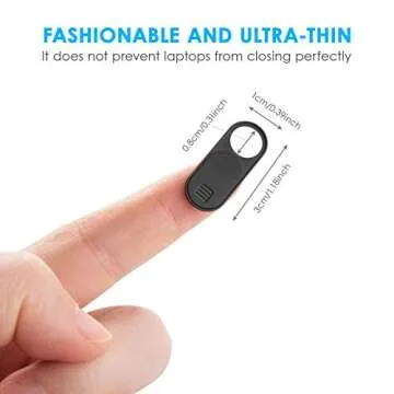 Camera Cover Slide, 0.028 Inch Ultra-Thin Phone Camera Cover, Computer Camera Cover Slide for MacBoo...