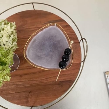 Elegant Handmade Hammered Martini Glass Set with Gold Rim