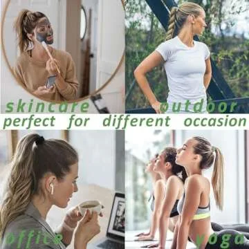 24 Pcs Stylish Boho Hair Ties - No Damage Elastic Bands