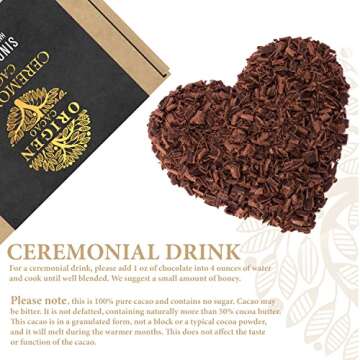 Origen 100% Pure Ceremonial Cacao for Health and Rituals